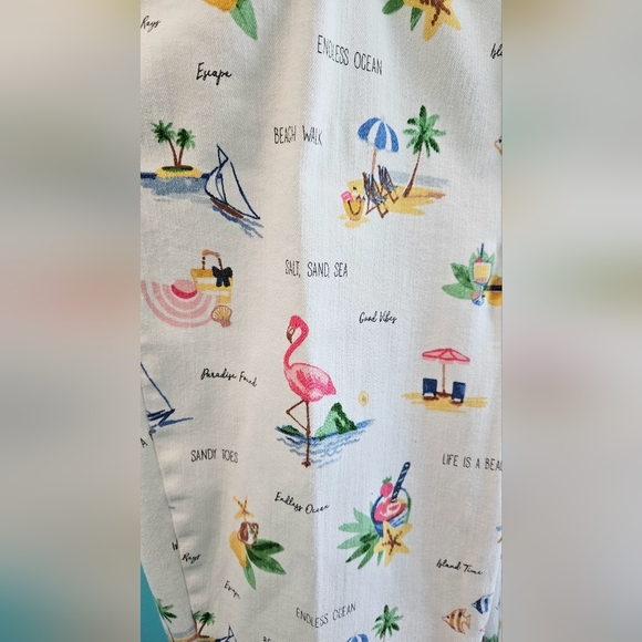 Talbots Tie-Hem Novelty Crop Capris - Picture 6 of 11